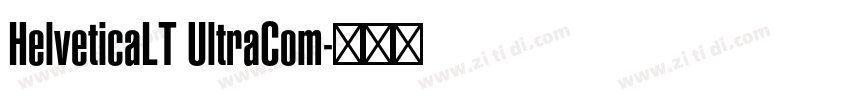 HelveticaLT UltraCom字体转换